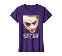 The Dark Knight Joker Stranger Maglietta, Donna, Viola, XXL