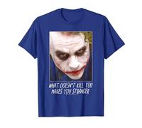 The Dark Knight Joker Stranger Maglietta, Uomo, Blu Reale, XXL