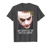 The Dark Knight Joker Stranger Maglietta, Uomo, Grigio Scuro, XXL