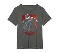 The Dark Knight Rises Batman & Bane Maglietta, Donna Plus-Size, Asfalto, 5X