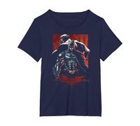 The Dark Knight Rises Batman & Bane Maglietta, Donna Plus-Size, Navy, 1X