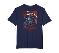 The Dark Knight Rises Batman & Bane Maglietta, Uomo Taglie Grandi, Navy, 3X Tall