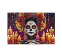 The Day Of The Dead Sugar Skull Flower 1000 Pezzo Puzzle Per Adulti Puzzle In Legno Per Adulti Regali Decorazione Della Casa