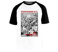 The Dc from Dublin Street Maglietta da Baseball Bianca Unisex Manica Corta Nera