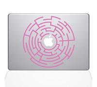 The Decal Guru Circle Maze runner MacBook in vinile adesivo - 33 cm MacBook Pro (2016 & Newer) - 1289-mac-13 x -bg (rosa)