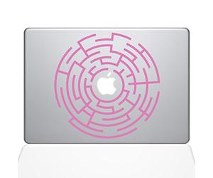 The Decal Guru Circle Maze runner MacBook in vinile adesivo - 33 cm MacBook Pro (2016 & Newer) - 1289-mac-13 x -bg (rosa)