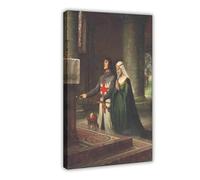 The Dedication By Edmund, Blair Leighton, decorazione artistica da parete poster per famiglie, bar, ristoranti, garage, caffetterie, cornice regalo, 50 x 75 cm
