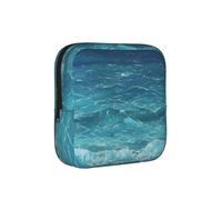 The Deep Blue Sea - Borsa compatta per assorbenti igienici, da donna, con cerniera, per il trasporto quotidiano