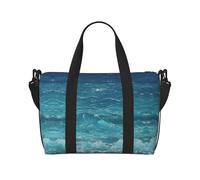 The Deep Blue Sea Borsa da palestra con stampa a tracolla Borsa da viaggio per weekend adatta per viaggi di lavoro
