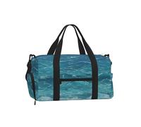 The Deep Blue Sea - Borsone sportivo con scomparto per scarpe, leggero, da palestra, per uomo e donna, borsa da viaggio impermeabile con tasca bagnata