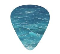 The Deep Blue Sea - Plettri per chitarra, 12 pezzi, adatti per basso e chitarra elettrica, ideali per principianti