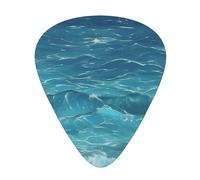 The Deep Blue Sea Plettri per chitarra di dimensioni sottili, medie e spesse, set da 12 pezzi, adatto per chitarra elettrica e vari strumenti