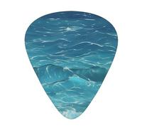 The Deep Blue Sea - Set di 12 plettri per chitarra acustica, con 3 spessori di plettri per chitarre acustiche, ukulele e molto altro ancora.