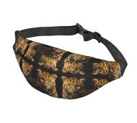 The Deep-Eyed Leopard Crossbody Marsupio multifunzionale grande marsupio per uomini e donne sport all'aria aperta viaggi alla moda e portatile, Come nella foto, Taglia unica, Zaino da escursionismo