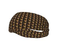 The Deep-Eyed Leopard Sports Sweatband - Fascia tergisudore, traspirante, unisex, adatta per corsa, fitness, basket