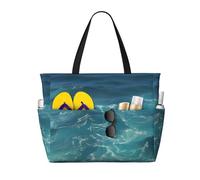 The Deep Ocean, borsa da viaggio multifunzionale da spiaggia, multi tasca, design alla moda, adatta per vari luoghi all'aperto