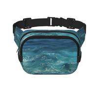 The Deep Ocean Pattern - Marsupio alla moda, unisex, da viaggio, sport, borsa messenger, nero, taglia unica