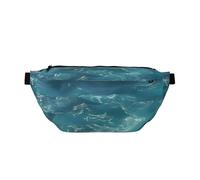 The Deep Ocean Prints Marsupio da corsa regolabile borsa a tracolla leggera e confortevole adatta per fitness jogging viaggi