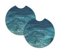 The Deep Ocean - Sottobicchieri per auto, confezione da 2, accessori per interni auto, 6,9 cm