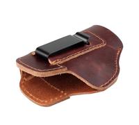 The Defender Leather IWB is thick but not hard, and the stitching i