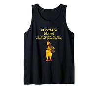 The Definition of Chocolat with Funny Yellow Rubber Chicken Canotta