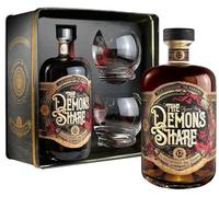 THE DEMON'S SHARE RUM 12 ANNI LA RECOMPENSA DEL TIEMPO 70 CL CONFEZIONE CON DUE BICCHIERI