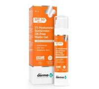 The Derma Co 1% Gel Solare Ialuronico SPF 50 P 50 gm Pelle Grassa a Tenu...