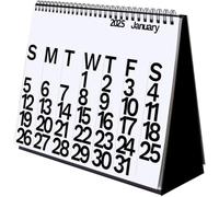 The Desktop Calendar Year 2025 Black/White