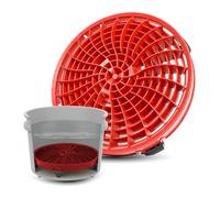 The Detail Guardz - Inserto Dirt Lock per secchio per lavaggio auto, colore: rosso