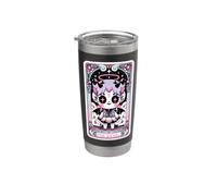 The Devil Kawaii Tarocchi Carino pastello Occulto Bicchiere termico in acciaio inox doppia parete