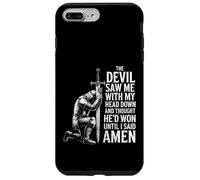 The Devil Saw Me Thought He'd Won Christian Religious Saying Custodia per iPhone 7 Plus/8 Plus