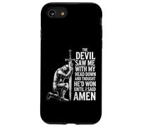 The Devil Saw Me Thought He'd Won Christian Religious Saying Custodia per iPhone SE (2020) / 7 / 8