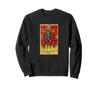 The Devil Tarocco Carta Demone Dark Occulto Gothic Art Gift Felpa