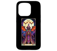 The Devil Tarocco Carta Strega Cat Bats Mystic Custodia per iPhone 15 Pro