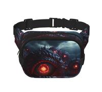 The Devil's Eye. Borsa a tracolla alla moda stampata, marsupio da trekking, borsa a tracolla quadrata a doppio strato da viaggio e fitness