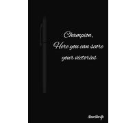 The diary of a Champion, notebook, gratitude and success assured 140 pages, 5.5 x 8.5 inches.: "Start your journey to victory today"