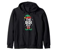 The Didi Elf Funny Christmas Matching Group Felpa con Cappuccio