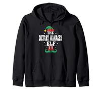The Dietary Manager Elf - Divertente Famiglia Natalizia Abbinata Felpa con Cappuccio