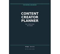 The Digital Creator Planner: For Social Media, Content Ideas & Post Scheduling