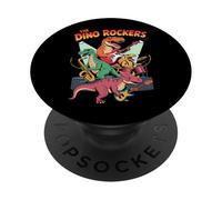 The Dino Rockers - Musica divertente per band di dinosauri PopSockets PopGrip Adesivo
