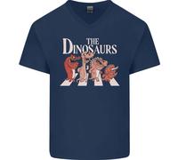 The Dinosauri Divertente T- Rex Musica Parodia Uomo Scollo A V Cotone T-Shirt