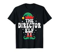 The Director Elf Funny Christmas Matching Family Group Maglietta