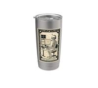 The Dispatcher Tarocchi 911 Dispatch Spooky Gothic Witchy Bicchiere termico in acciaio inox doppia parete