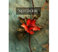 The Distressed Vintage Bloom Notebook: Large 8.5 x 11 Designer Journal: 150-Page Wide-Ruled Lined Pages for School, University, and Professional Planning - Elegant Corner Motif Interior.