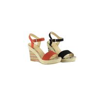 THE DIVINE FACTORY Louanne, Sandali con Cinturino alla Caviglia Donna, Nero (Nero 010), 41 EU