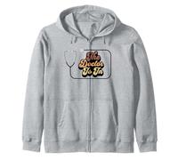 The Doctor Is in Funny Medical Profession Stetoscopio Retro Felpa con Cappuccio