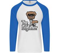 The Dog Babbo Divertente Festa Del Papà Uomo L/S Baseball T-Shirt