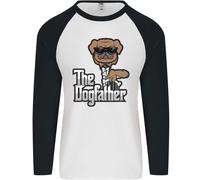 The Dog Babbo Divertente Festa Del Papà Uomo L/S Baseball T-Shirt