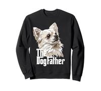 The Dog Father Chihuahua papà Capelli Lunghi Chiwawa papà Amante dei Cani Felpa