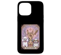 The Dog Groomer Retro Tattoo-Inspired Tarocco Card Dog Lover Custodia per iPhone 13 Pro Max